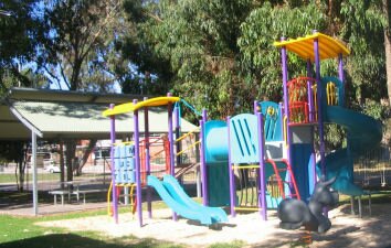 Pink Lake Tourist Park Accomodation, Esperance Western Australia Pink Lalke Tourist Park Playground